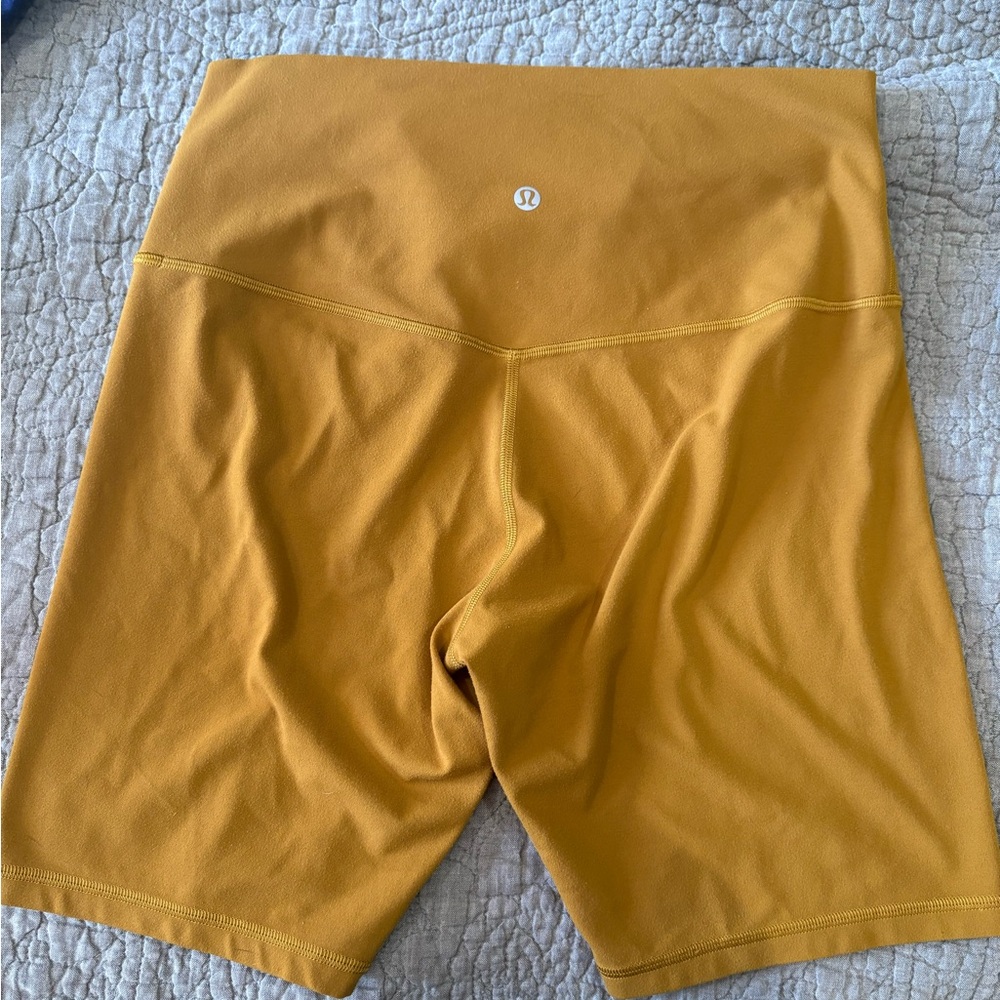 lululemon athletica Mustard Bike Shorts